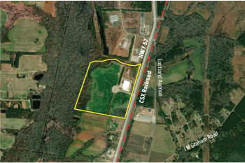 Williamsburg Cooperative Commerce Centre South Property Boundary